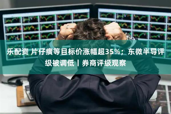 乐配资 片仔癀等目标价涨幅超35%；东微半导评级被调低丨券商评级观察