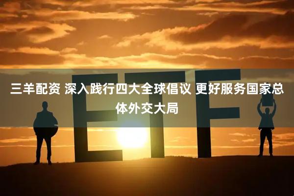 三羊配资 深入践行四大全球倡议 更好服务国家总体外交大局