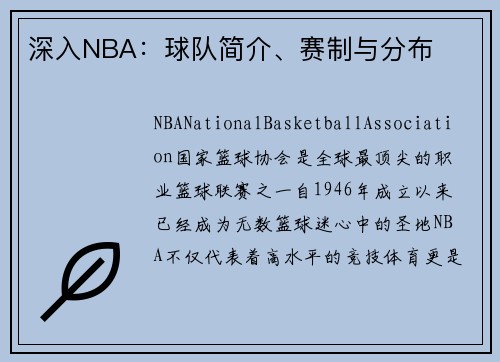 深入NBA：球队简介、赛制与分布